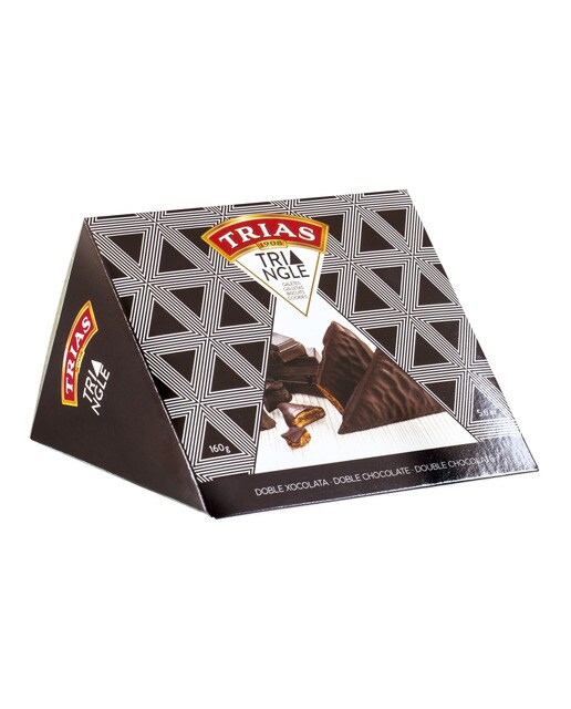 Imagen 0 de Galletas Triángulo con doble chocolate Trias