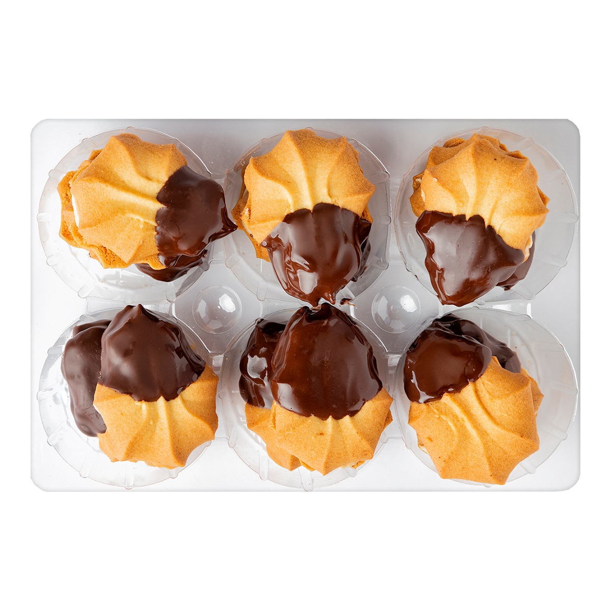 Pastas finas de té de mantequilla con praliné de almendra Conchas Uko 2