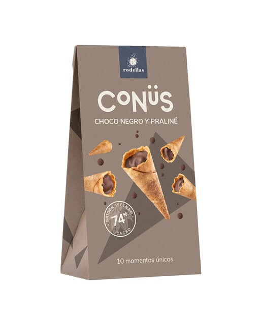 Imagen 0 de Conüs con chocolate negro y praliné Rodellas