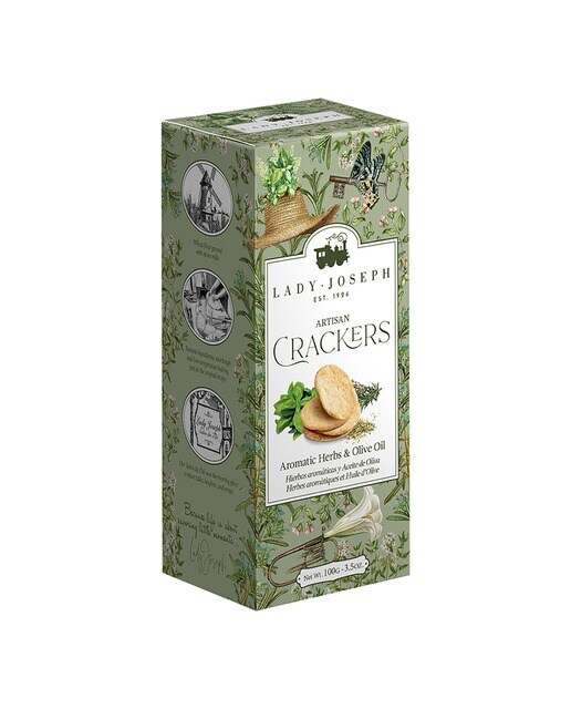 Crackers artesanos con hierbas aromáticas Lady Joseph