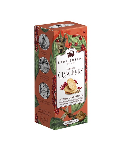 Crackers artesanos con pimienta roja y cúrcuma Lady Joseph 1