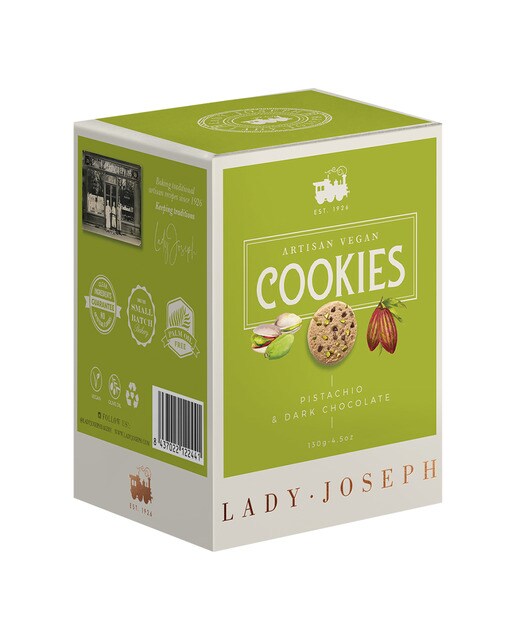 Imagen 0 de Galletas artesanas de pistacho con chocolate Lady Joseph