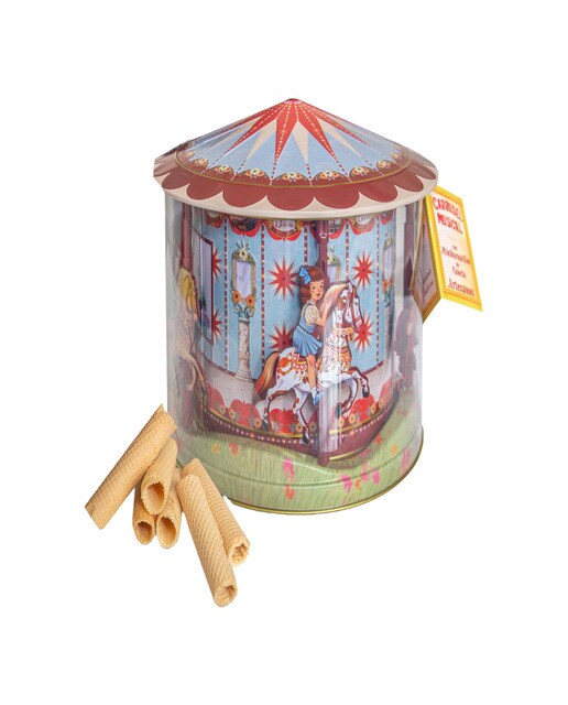 Imagen 0 de Carrusell Musical Caballitos con mini barquillos de canela Dulcería La Abuela Asunción