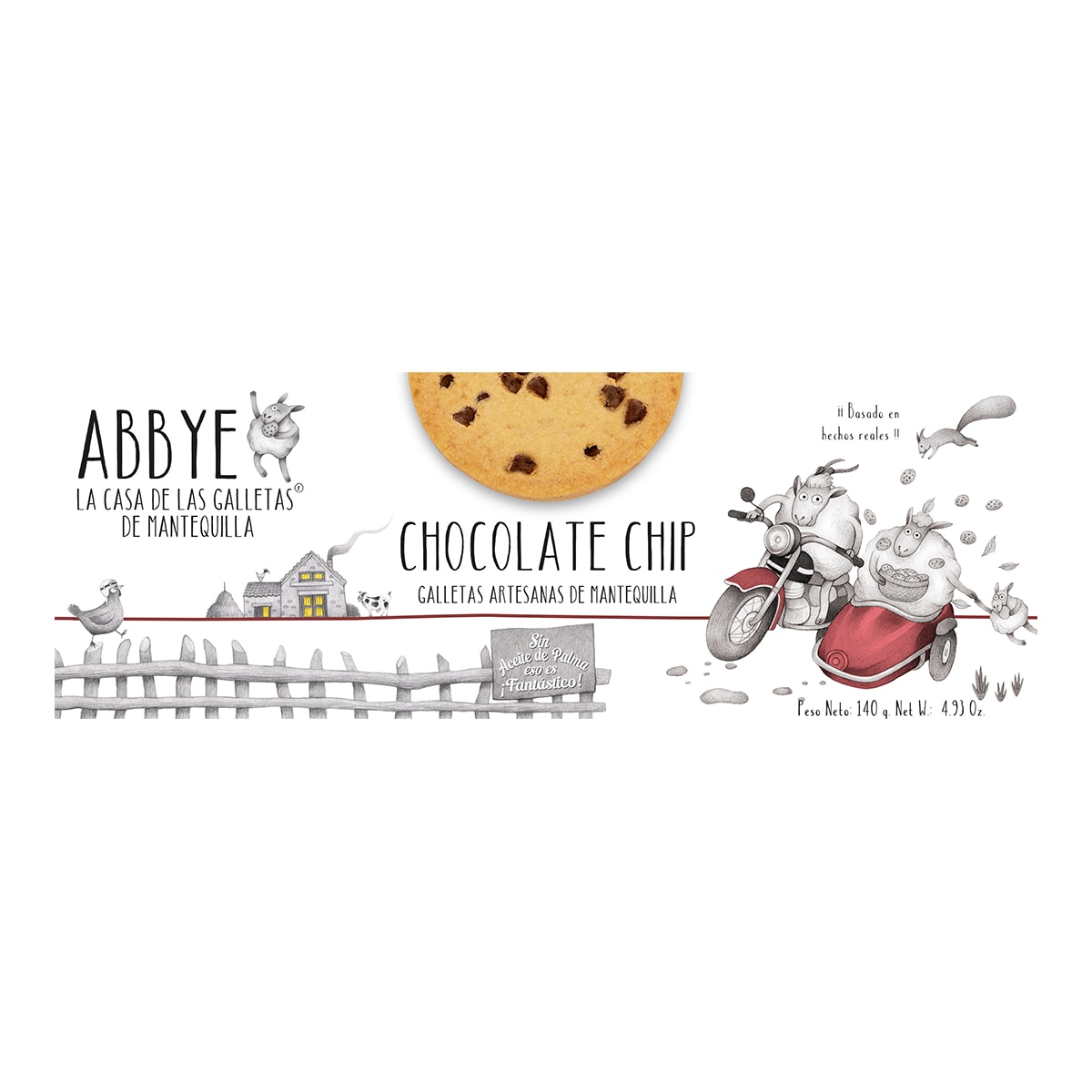 Imagen 0 de Galletas de mantequilla con gotas de chocolate Abbye