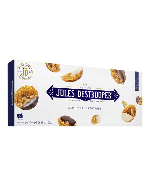 Imagen 0 de Galletas florentinas con almendras recubiertas de chocolate Jules Destrooper
