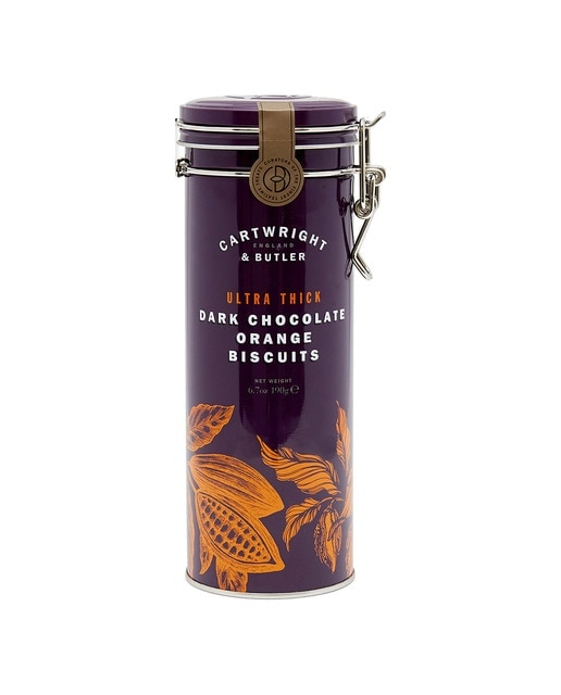 Galletas de chocolate negro y naranja extra gruesas Cartwright & Butler 1