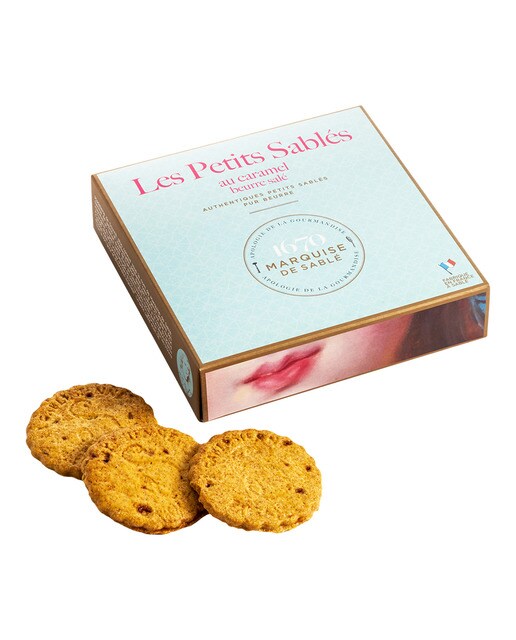 Galletas de mantequilla Sablés con virutas de caramelo La Sablésienne 1