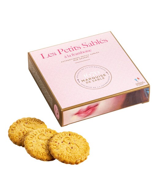 Galletas de mantequilla Sablés con frambuesa La Sablésienne 1