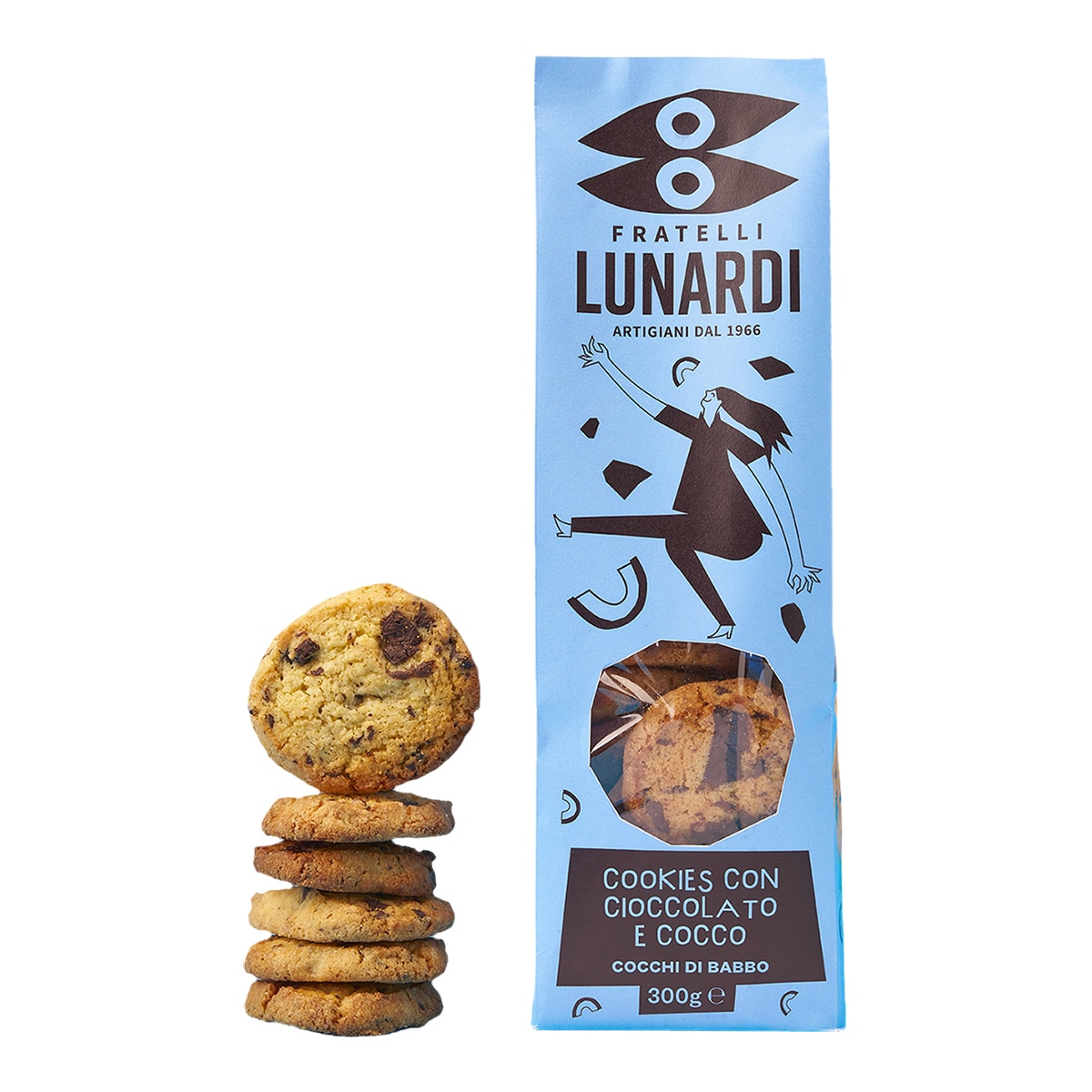 Imagen 0 de Galletas de chocolate y coco Fratelli Lunardi