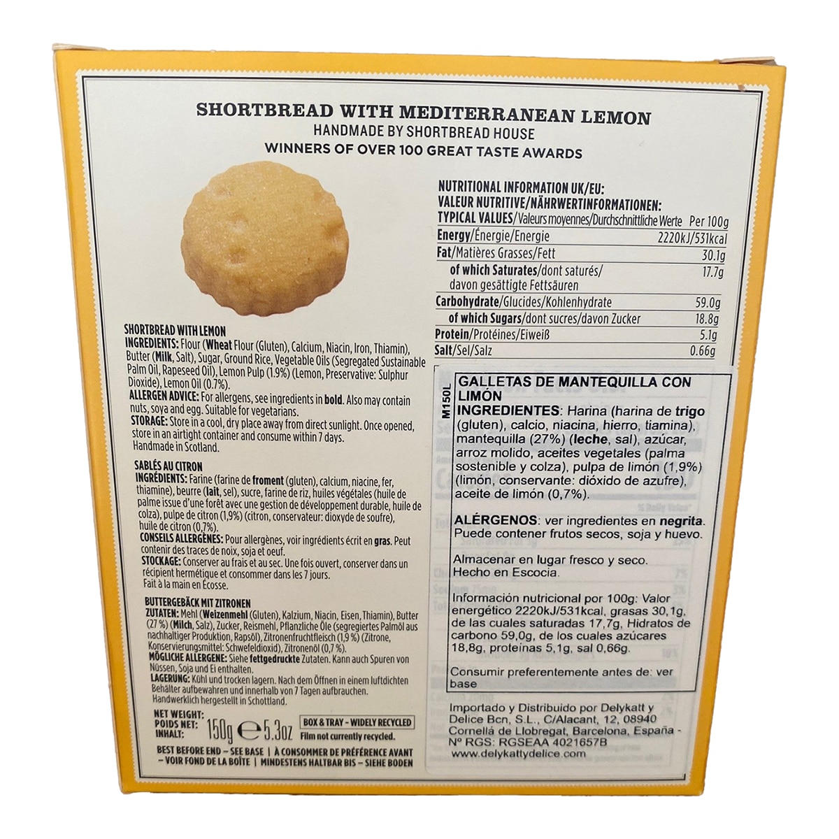 Galletas de mantequilla mini limón Mediterranean House 2