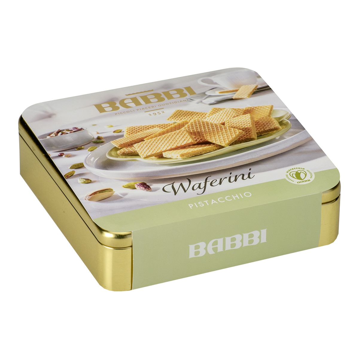 Imagen 0 de Galletas rellenas de crema de pistacho Babbi