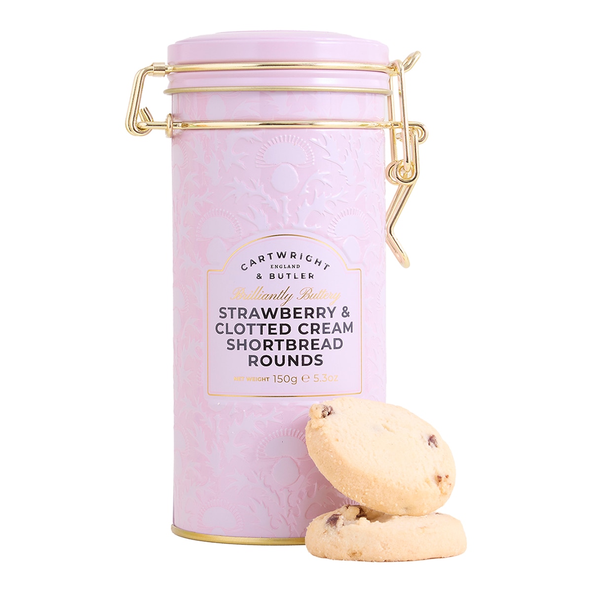 Imagen 1 de Galletas redondas de fresa y crema Cartwright & Butler