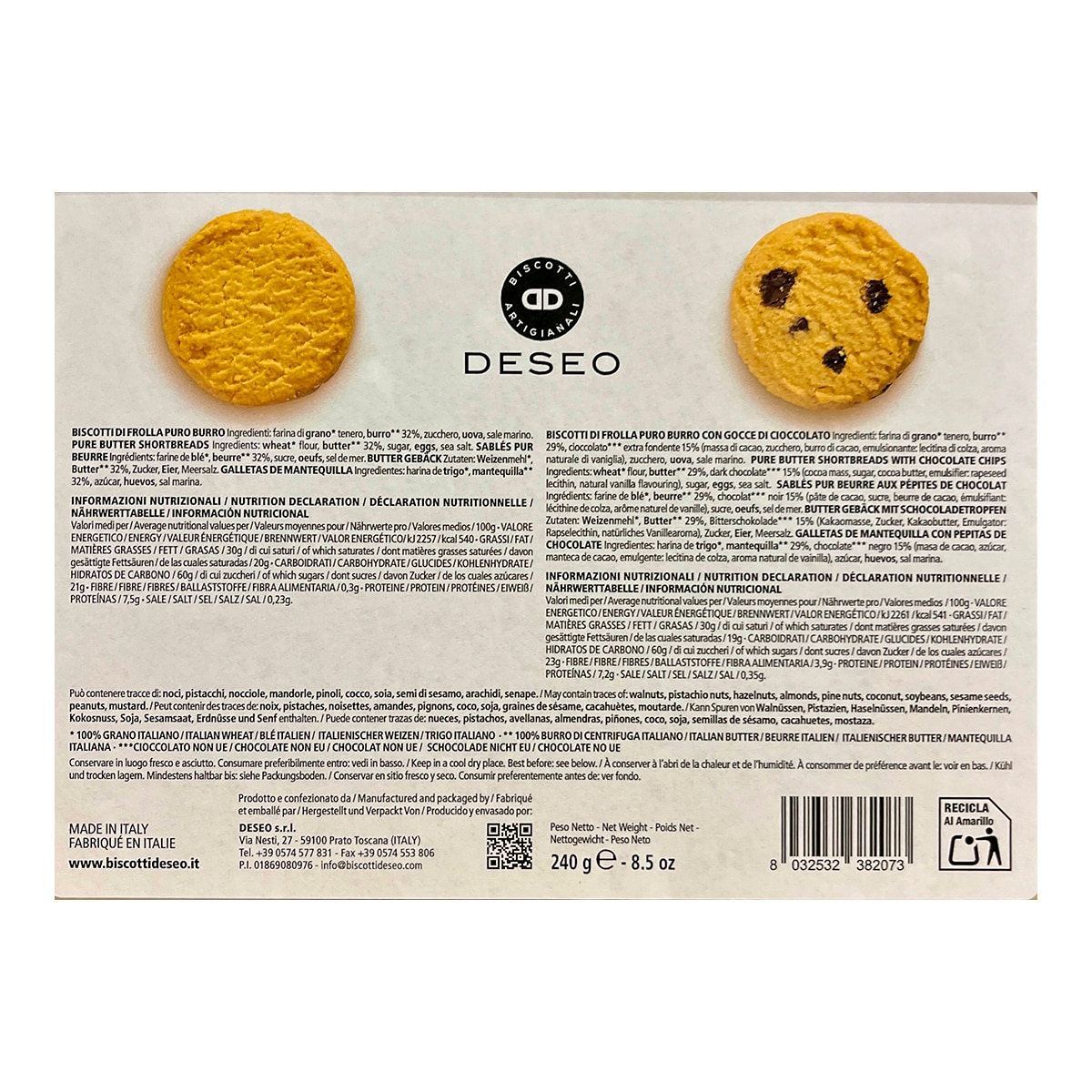 Imagen 2 de Galletas de mantequilla con pepitas de chocolate Deseo