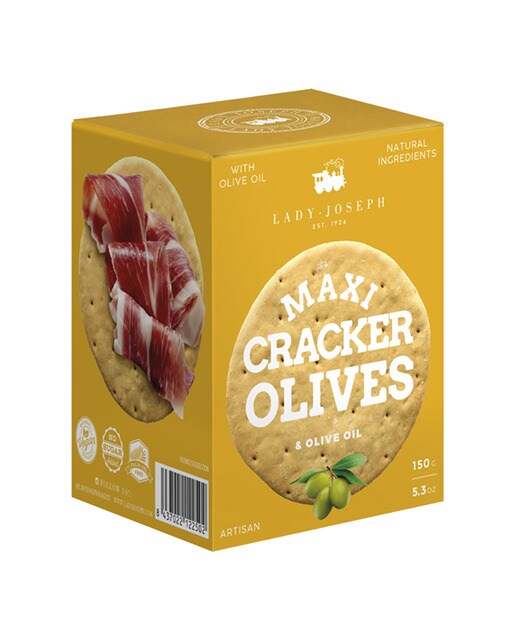 Imagen 0 de Crackers artesanos con aceitunas verdes Lady Joseph