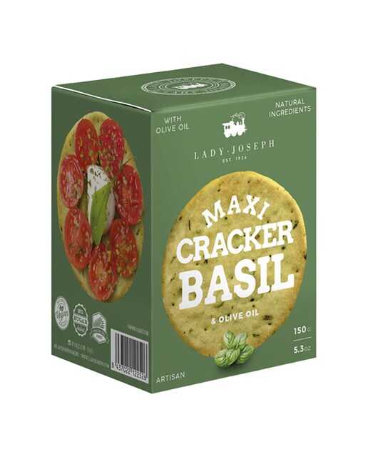 Imagen 0 de Maxi crackers artesanos con albahaca Lady Joseph