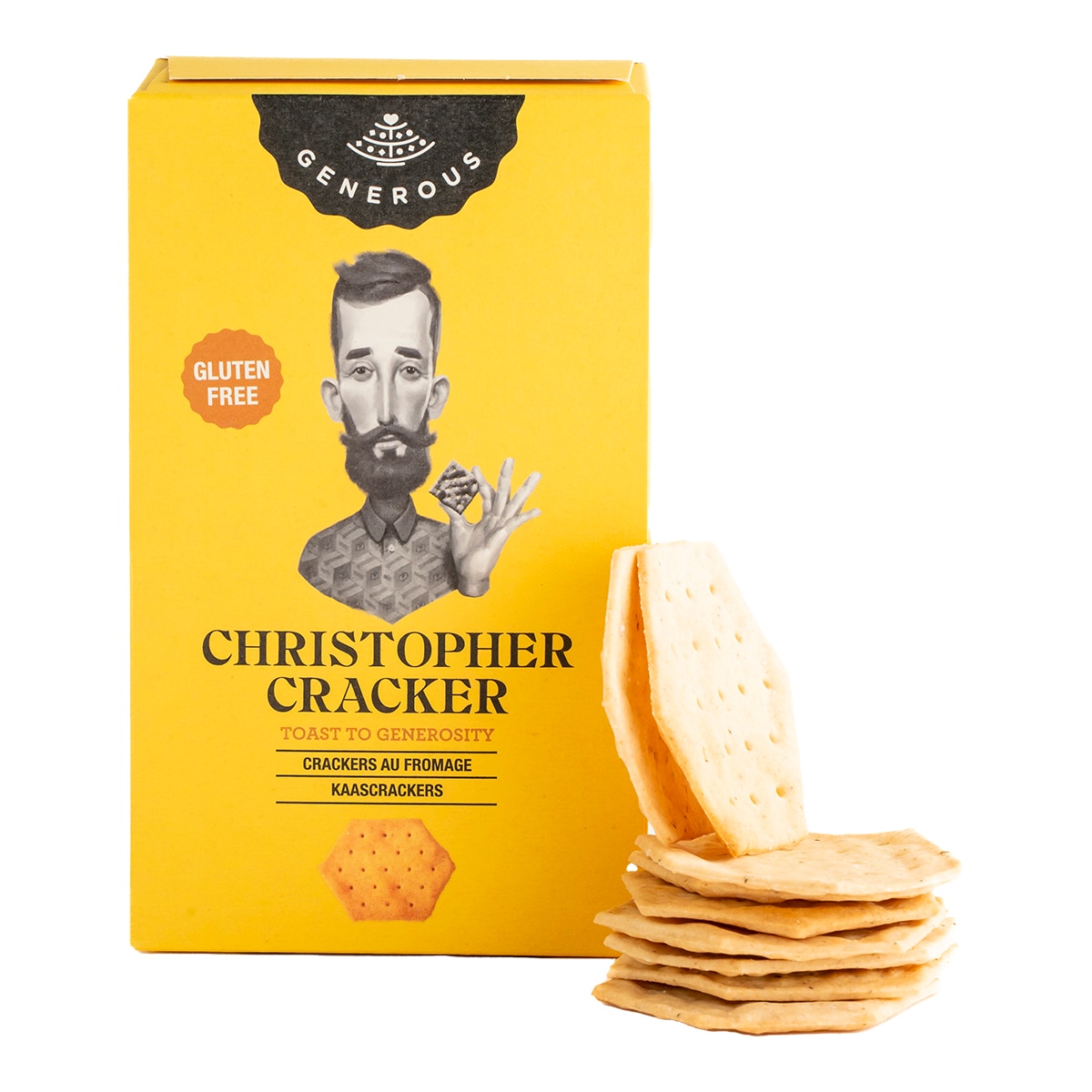 Imagen 0 de Crackers de queso sin gluten Christopher Generous