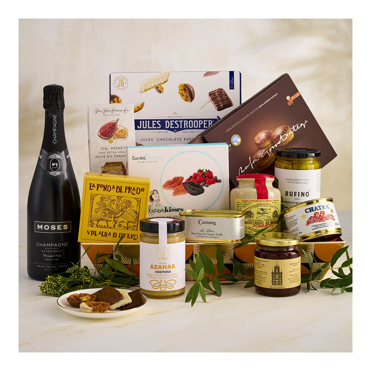 CESTA GOURMANDS - Champagne, dulces y salados 1