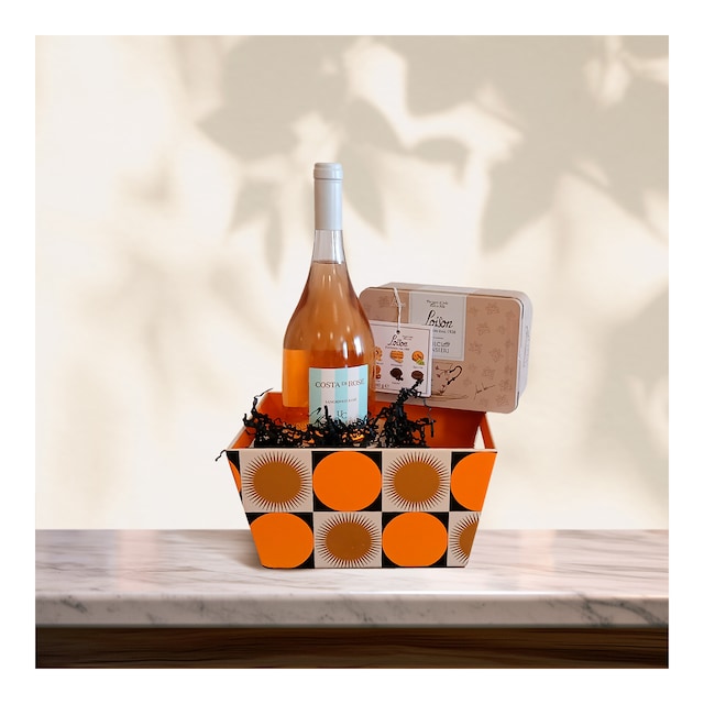 Imagen 0 de Cesta galletas y vino