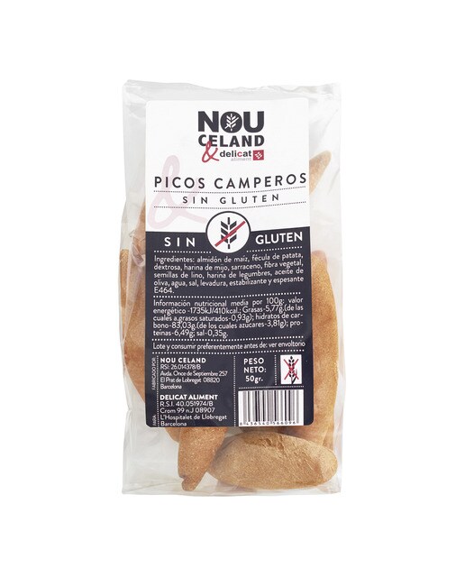 Imagen 0 de Picos camperos sin gluten Nouceland