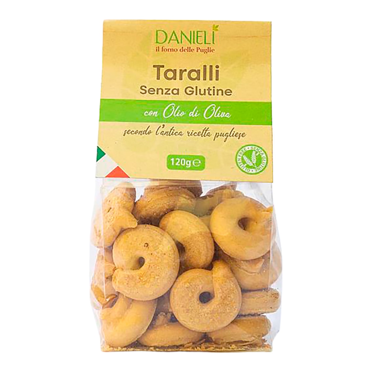 Imagen 1 de Tarallini de pan sin gluten con aceite de oliva Danieli