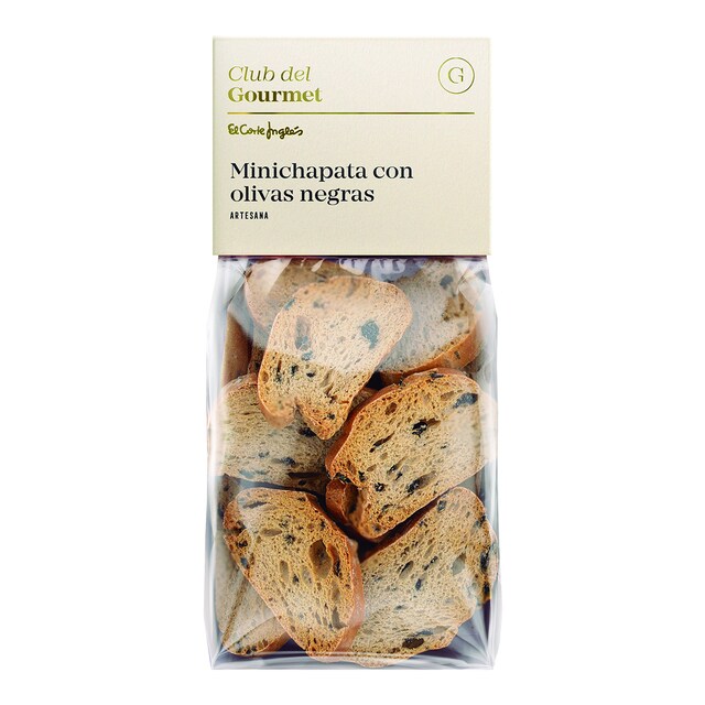 Mini chapatas con olivas negras Club del Gourmet