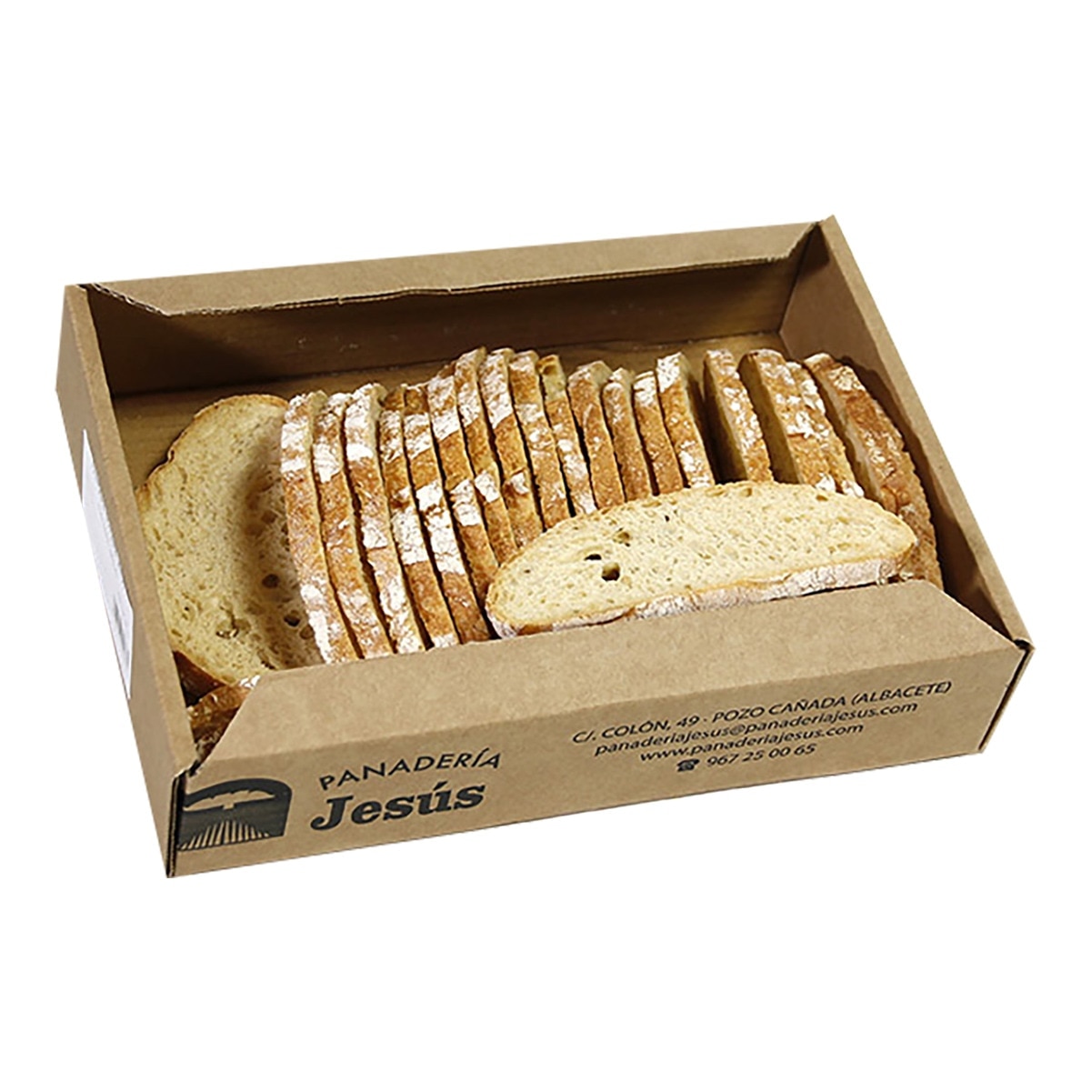 Imagen 0 de Tostadas artesanas formato oval cristal XL Panadería Jesús