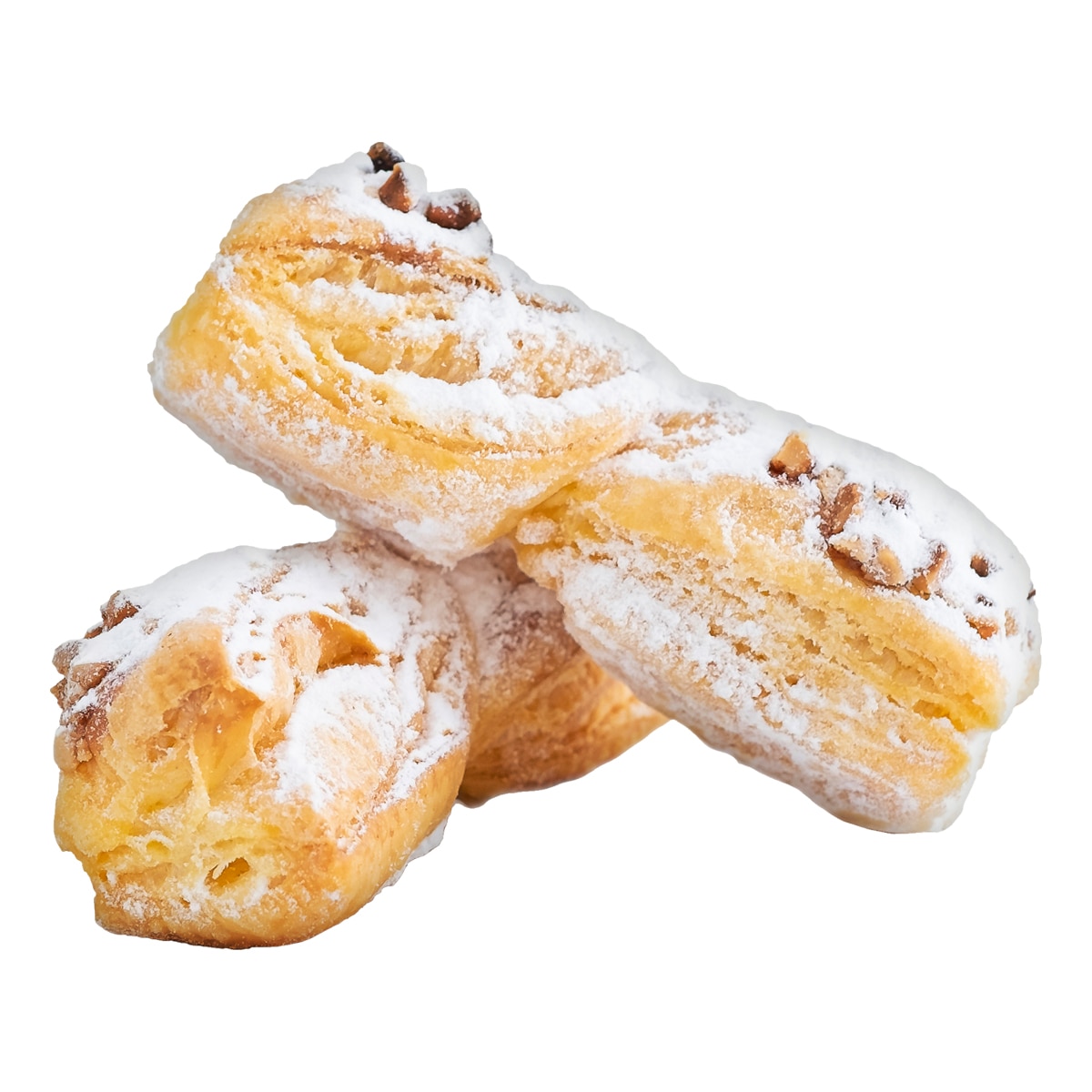 Lacitos de hojaldre con almendra artesanas Nazaré 2