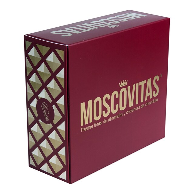 Pastas de almendra marcona con cobertura de chocolate Moscovitas de Rialto