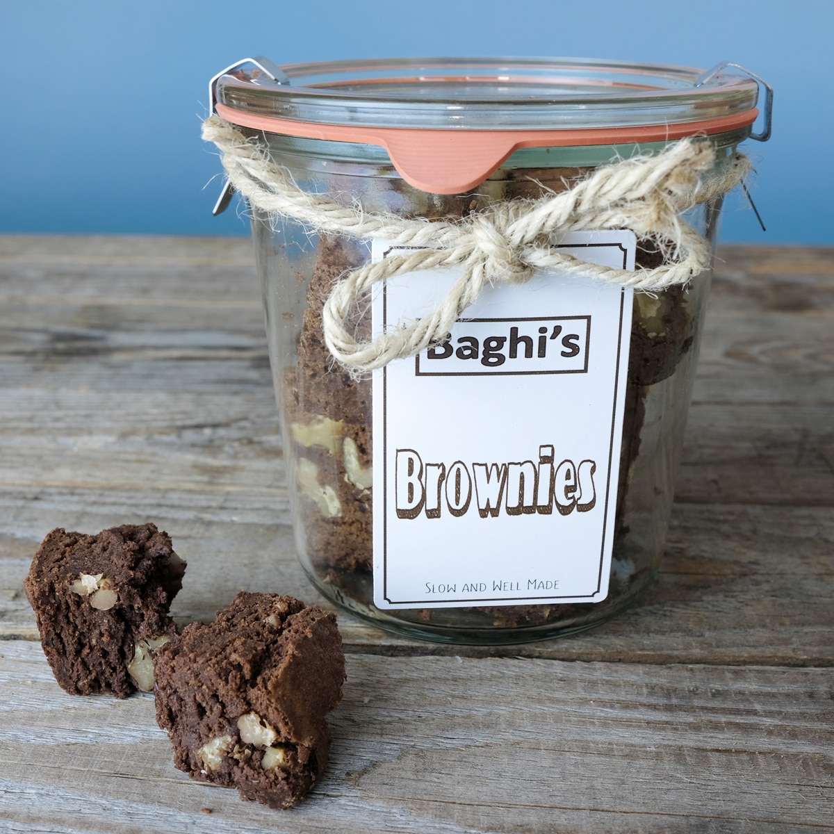 Brownie de chocolate negro bio con nueces Baghi's 2