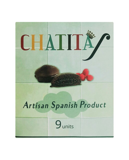 Bizcotelas rellenas y bañadas en chocolate Chatitas 9 unidades 1