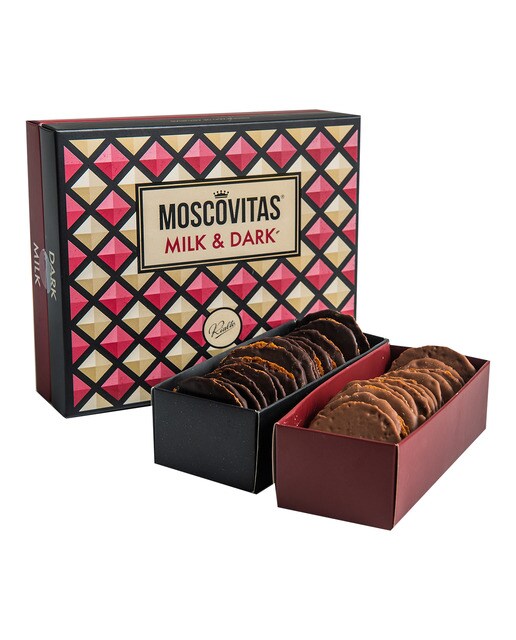 Pastas de almendra Milk & Dark Moscovitas de Rialto 1