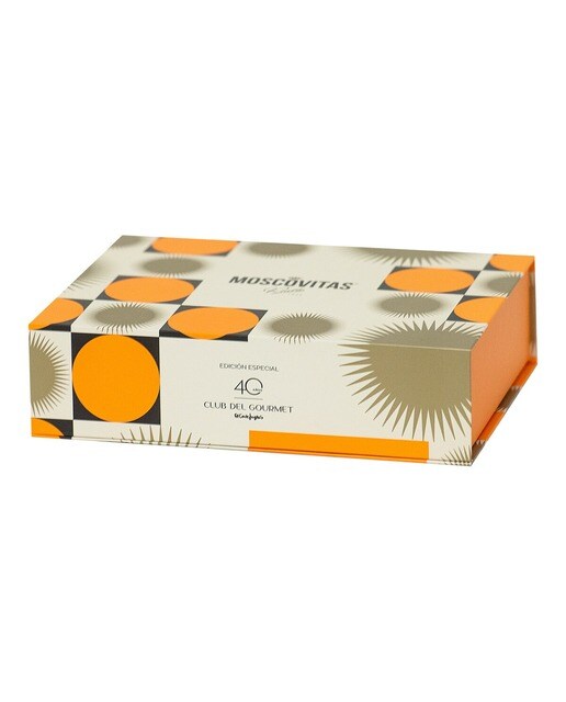 Caja con surtido de pastas de almendra con 3 coberturas de chocolate Moscovitas de Rialto Edición Especial 40 Aniversario Club del Gourmet 3