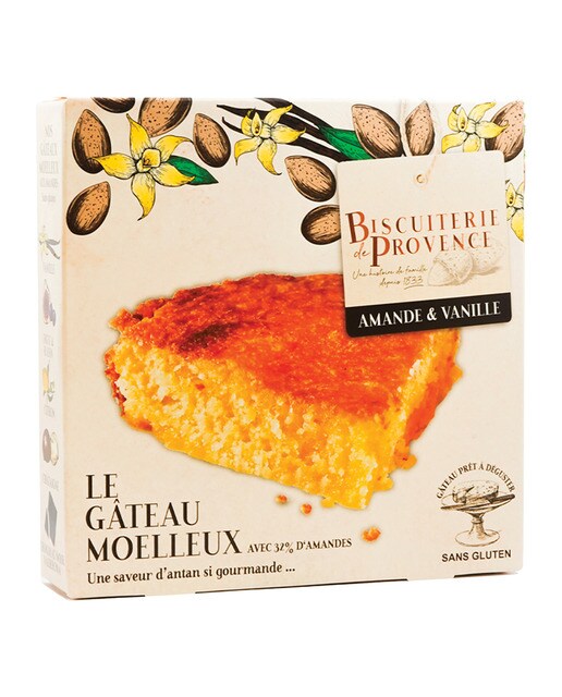 Imagen 1 de Tarta de almendra y vainilla sin gluten Biscuiterie de Provence