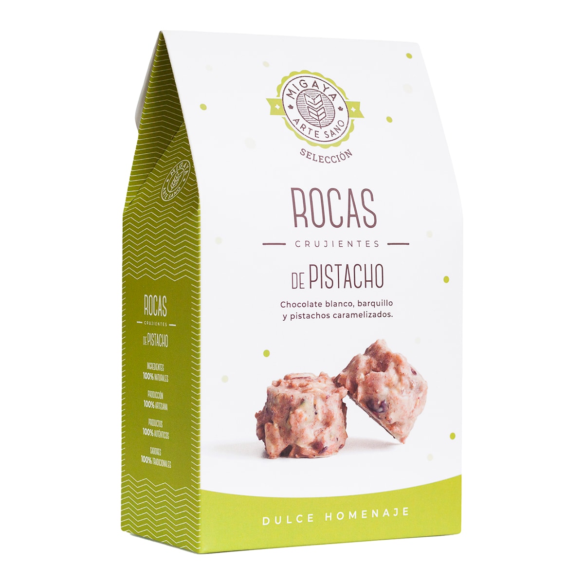 Rocas crujientes de pistacho Migaya 1