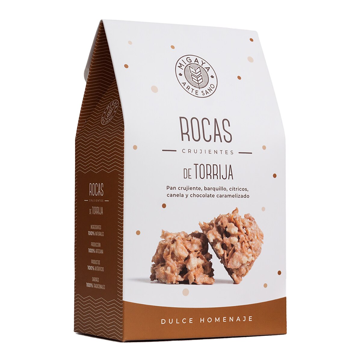 Imagen 0 de Bombón de roca crujiente sabor a torrija Migaya