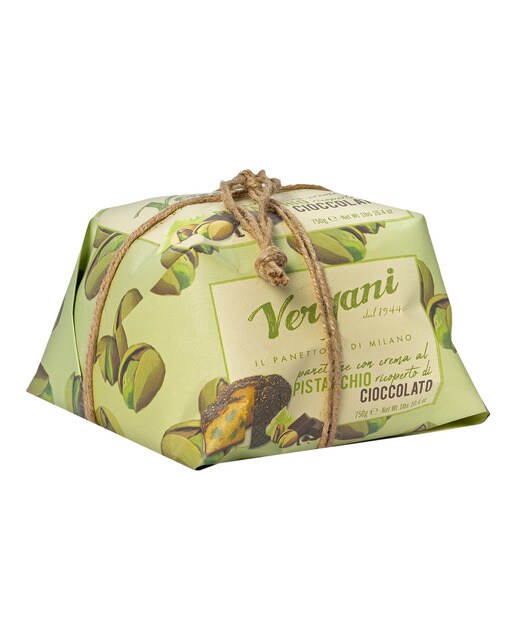 Imagen 1 de Panettone de pistacho y chocolate Vergani