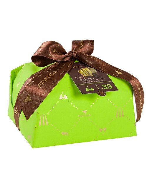 Panettone con crema de pistacho Fratelli Sicilia