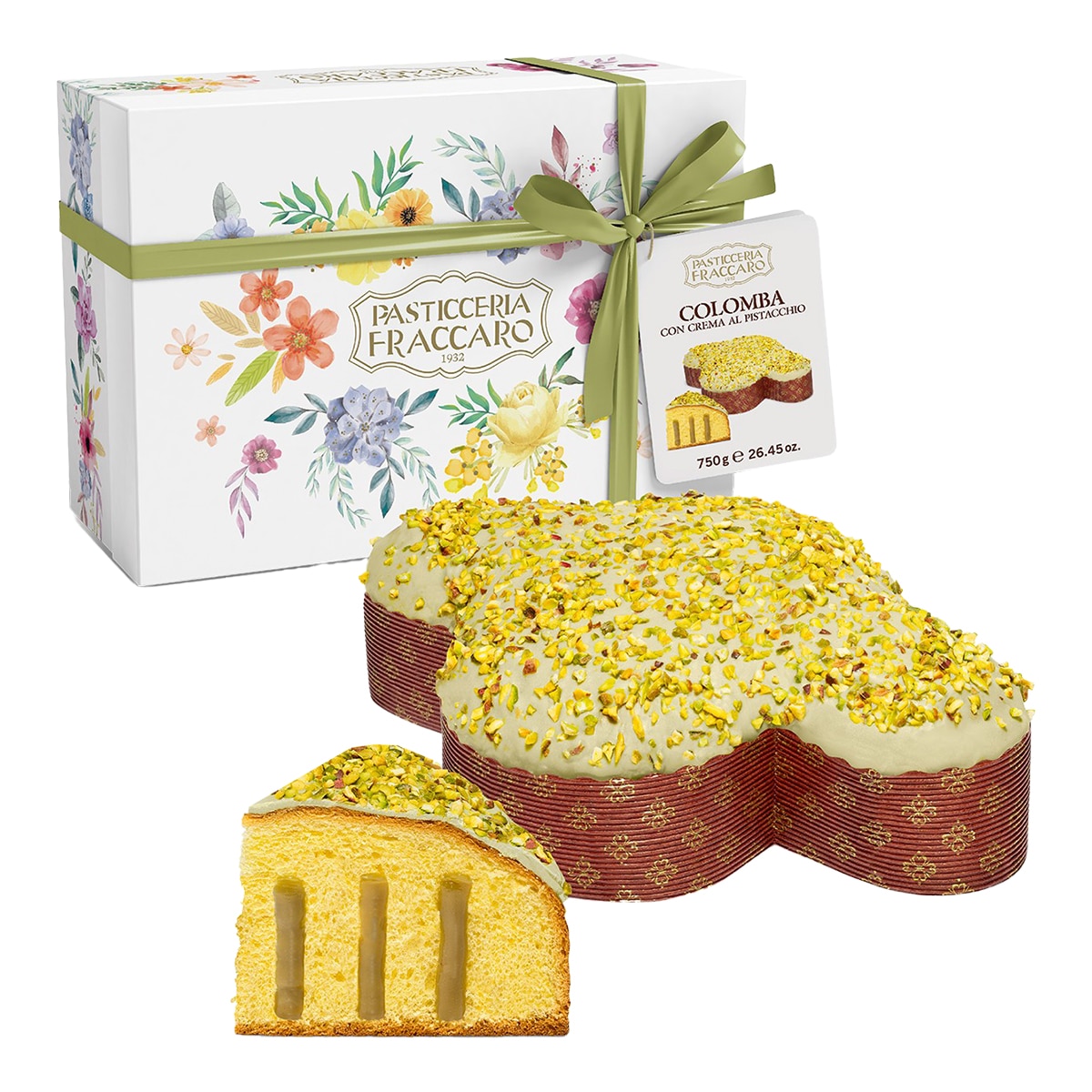 Imagen 0 de Colomba de Pascua con crema de pistacho Pasticceria Fraccaro 750 g
