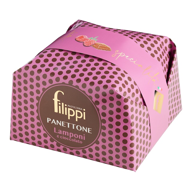 Imagen 0 de Panettone de frambuesa y chocolate Pasticceria Filippi