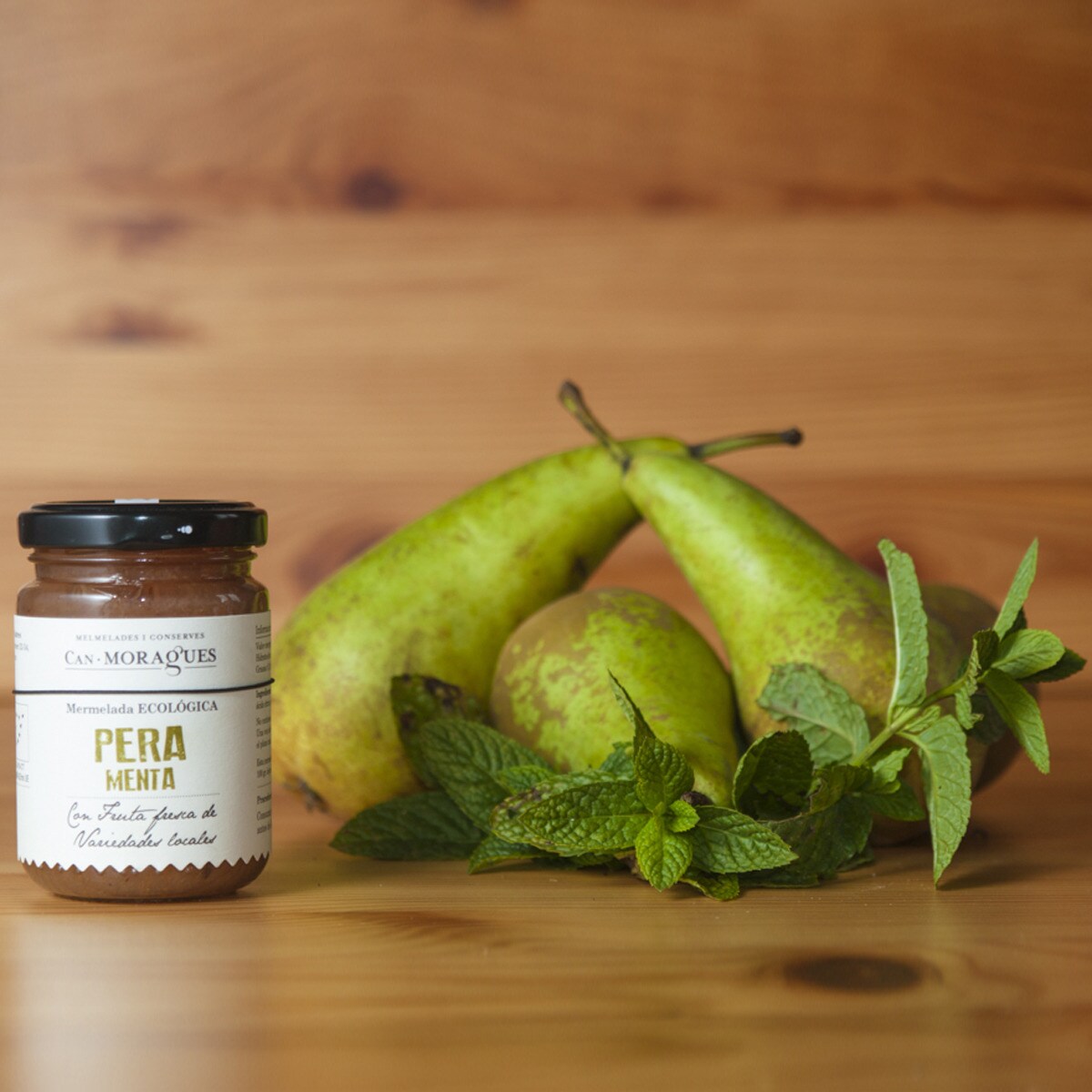 Mermelada ecológica de pera con menta Can Moragues 2
