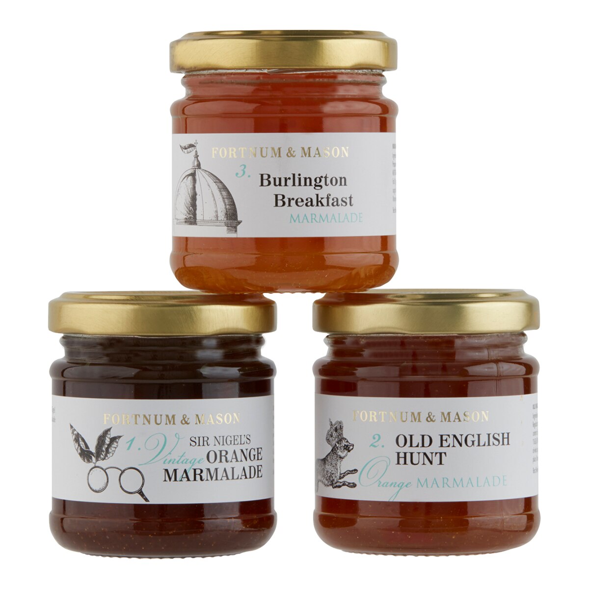 Pack mermeladas Trío Gift Fortnum & Mason 3