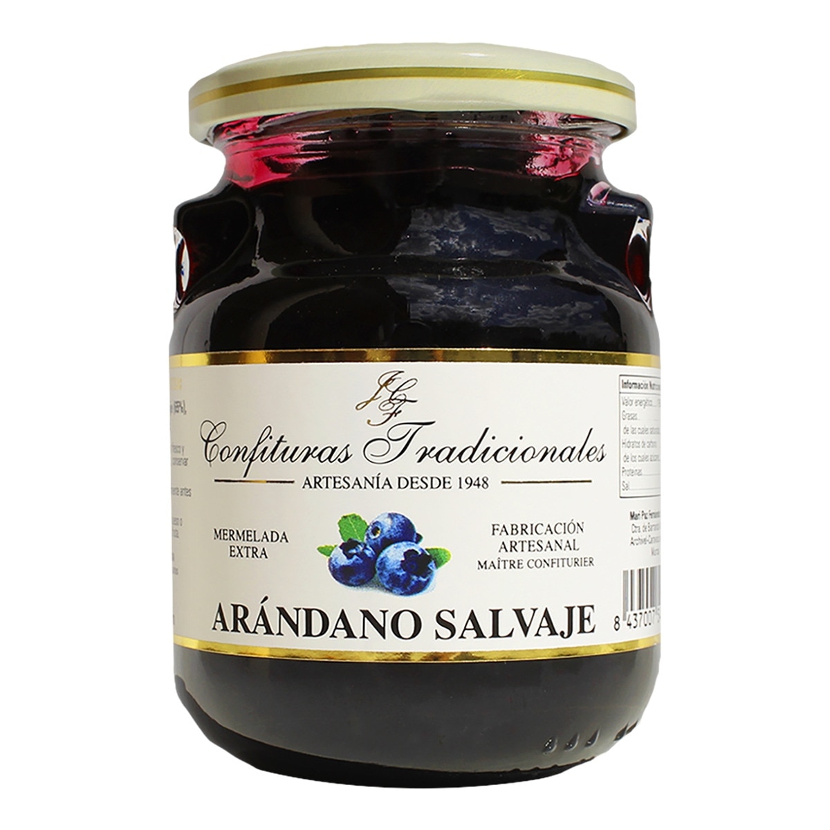 Imagen 0 de Mermelada extra de arándano salvaje Confituras Tradicionales