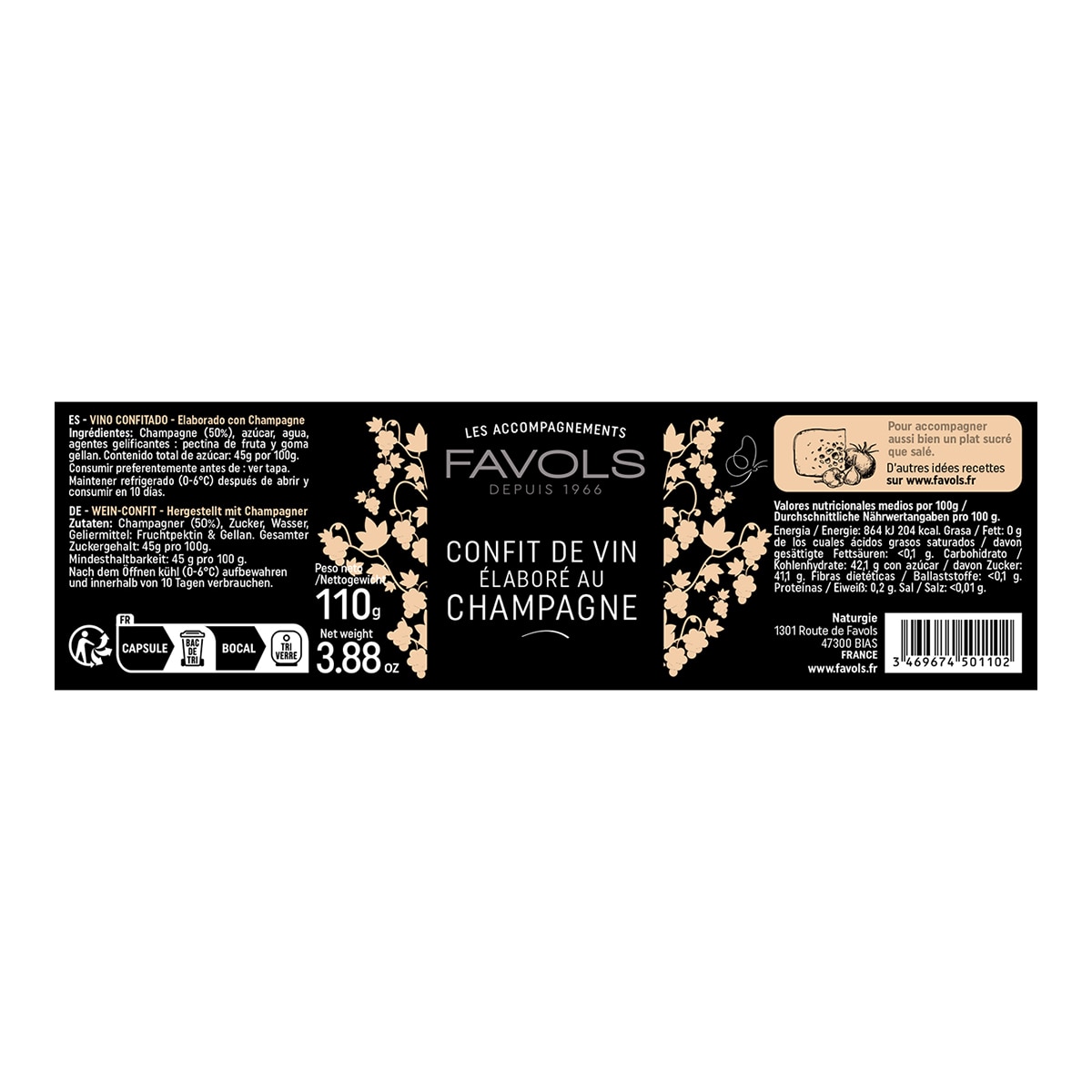 Confitura de vino con champagne Favols 2