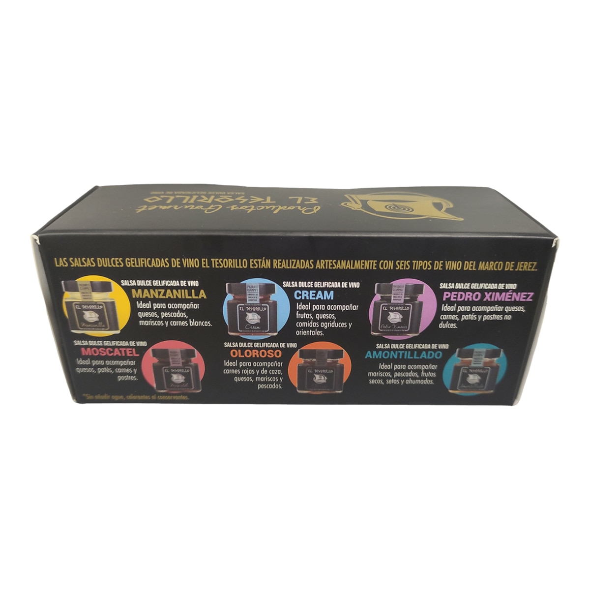 Estuche de mermeladas de vinos del Marco de Jerez El Tesorillo 2