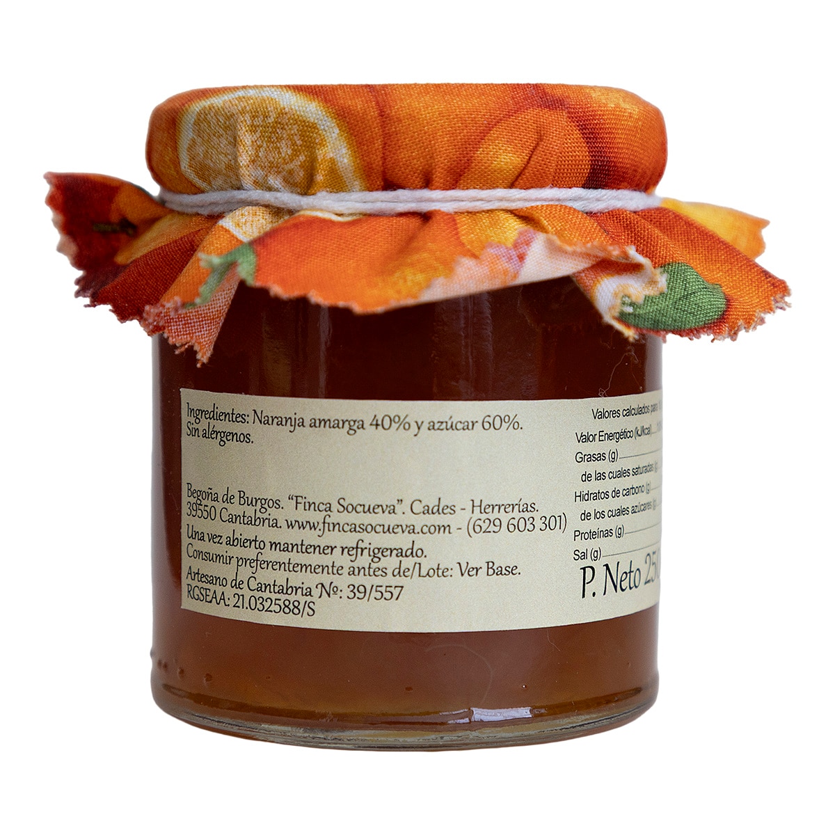 Mermelada de naranja amarga Finca Socueva 2