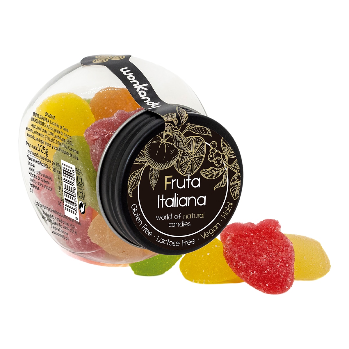 Imagen 0 de Caramelos de goma frutas italianas Wonkandy
