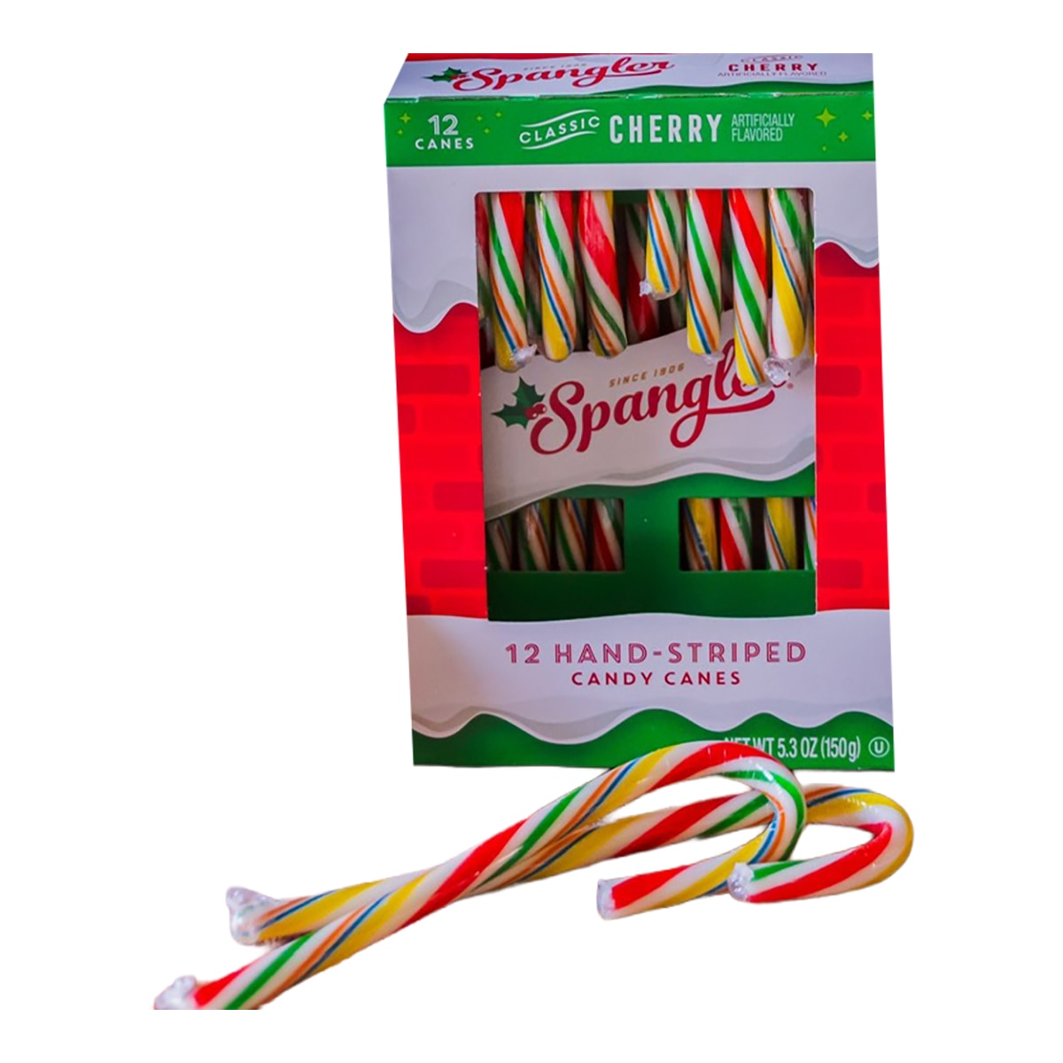 Imagen 1 de Bastones de caramelo sabor cereza Spangler