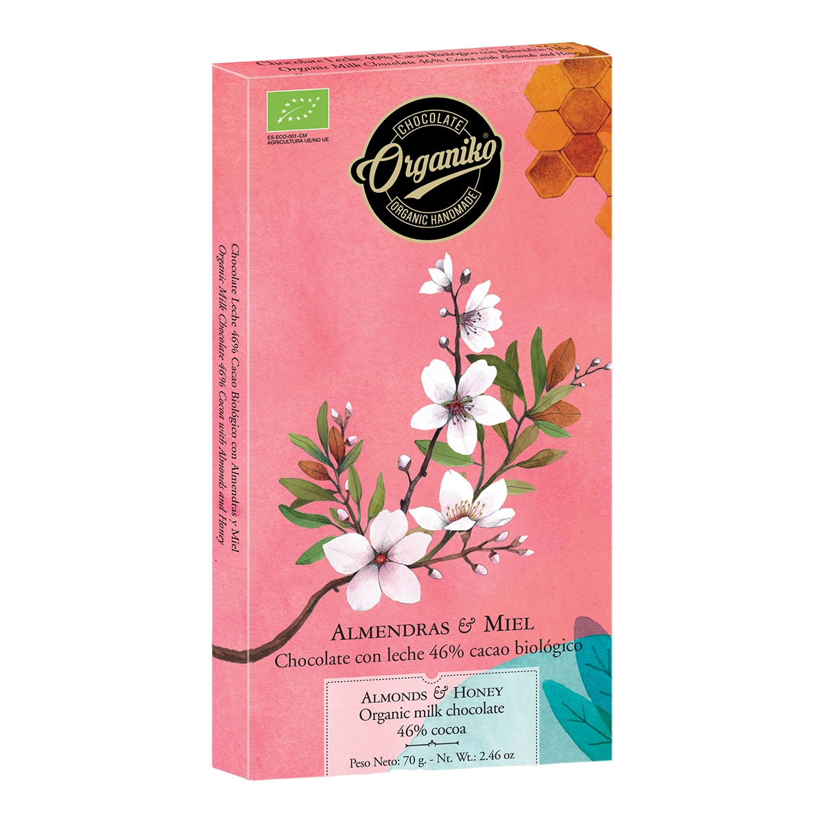 Imagen 0 de Chocolate con leche 36% cacao con almendras y miel