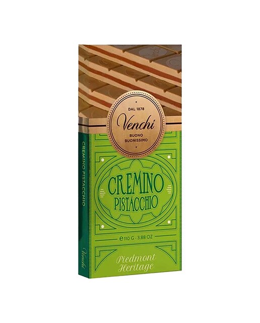 Tableta cremino de chocolate y pistachos Venchi 1