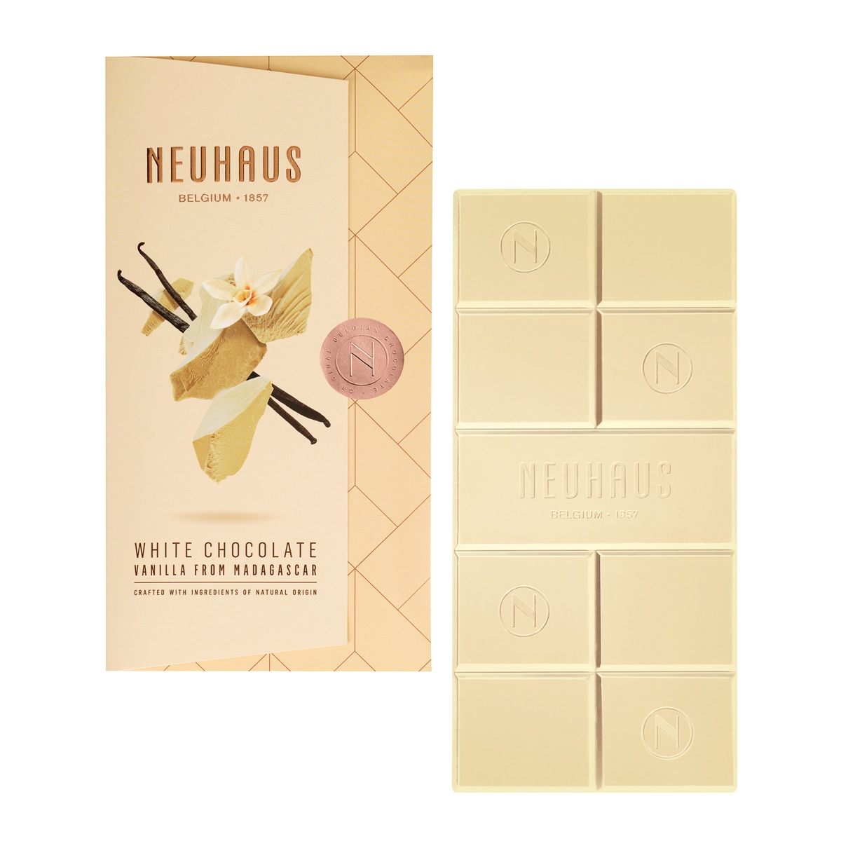 Tableta de chocolate blanco con vainilla de Madagascar Neuhaus 2